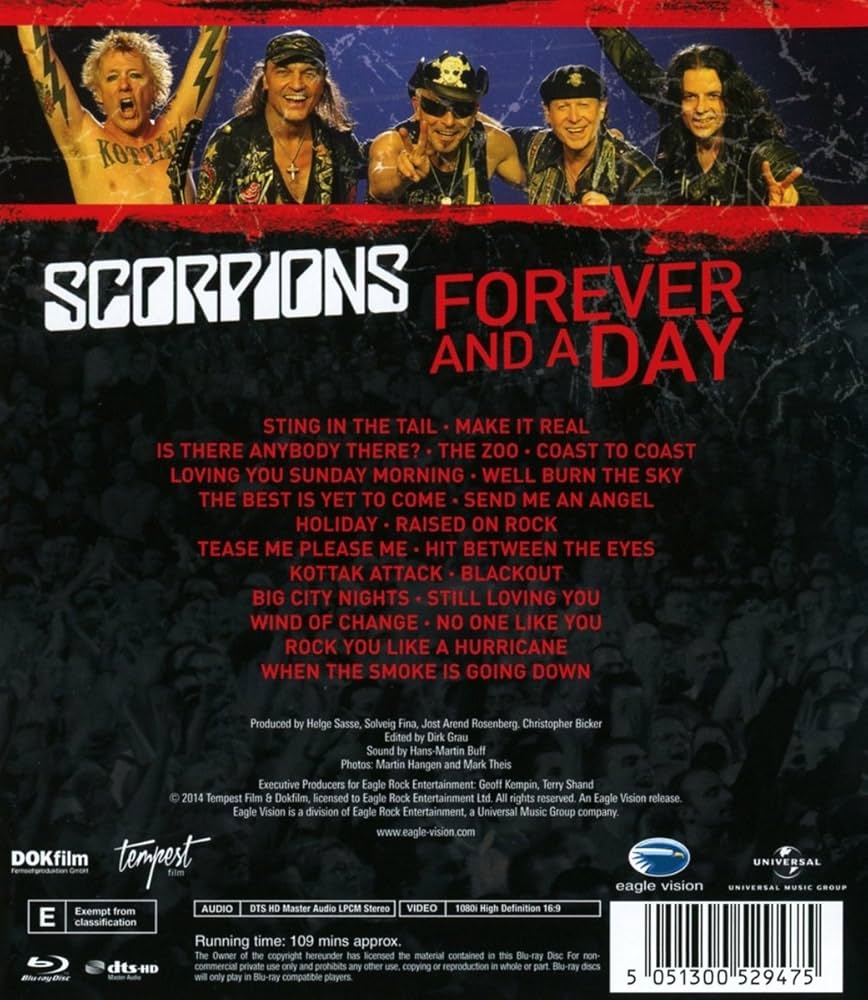 (未使用･未開封品)Forever &amp; a Day: Documentary + Live in Munich 2012 [DVD] Scorpions: Forever And A Day / Live In Munich 2012 [Blu-ray